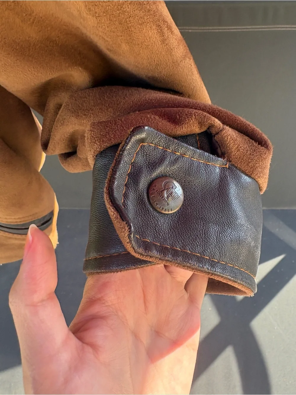 Vintage Italian Suede Jacket Progetto MoDa COLLEZIONI Cafe Brown